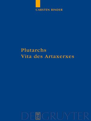 cover image of Plutarchs Vita des Artaxerxes